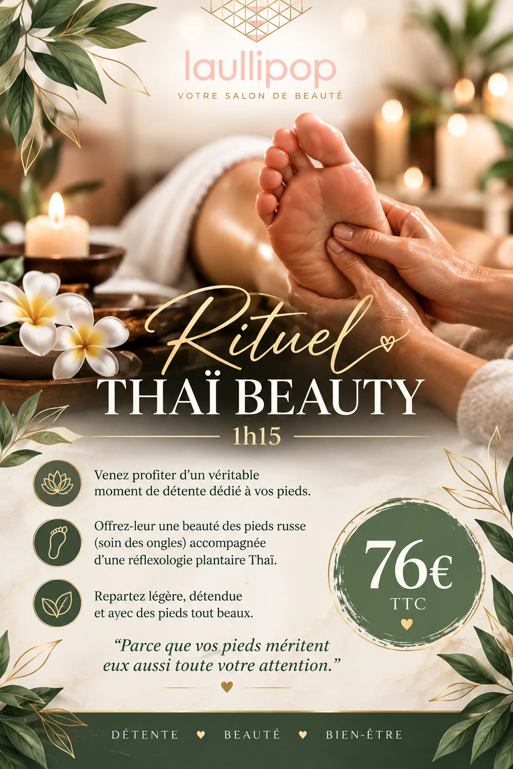 Rituel Thaï Beauty chez Laullipop, institut de beauté à Meythet